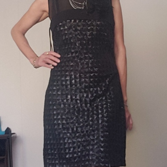 NWT WOMEN ERIN FETHERSTON Illusion Yoke Sequin - Picture 4 of 7